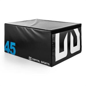 Capital Sports Rookso Soft Jump box, plyo box / plyometrikus doboz, 45 cm, fekete kép