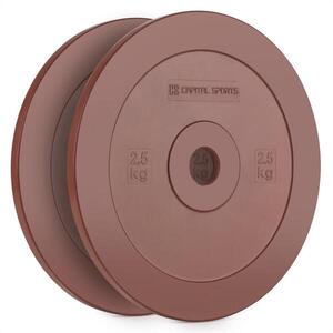 Capital Sports Methoder tárcsasúly, gumi, pár, 2, 5 kg, piros kép