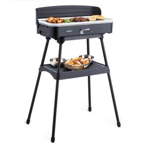 OneConcept Porterhouse, elektromos grill, 2200 W, asztali grill, kerámia felület kép