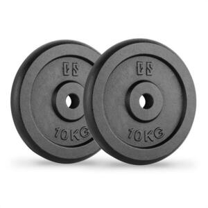 Capital Sports IPB 10, fekete, súlytárcsák, pár, 30 mm, 10 kg kép