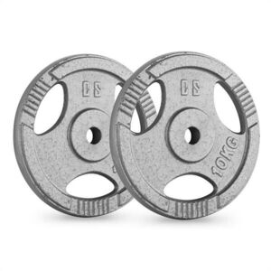 Capital Sports CP 10, súlytárcsák, pár, 30 mm, 10 kg, krómozott, fényezett kép