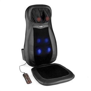 KLARFIT Nukuoro, fekete, ülő masszázsmatrac, shiatsu masszázs, 3 masszázs zóna kép