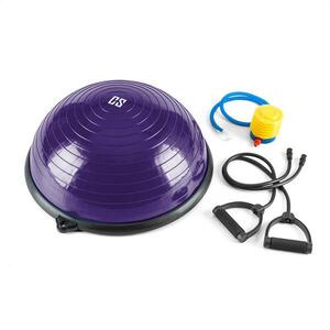 Capital Sports Balanci Pro Balance egyensúlyozó félgömb, Ø58cm PVC/PP, expander, lila kép