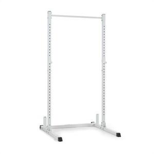 KLARFIT HR 1100, edző állvány, Half Rack, 2 J-horog, húzódzkodó rúd, fehér kép