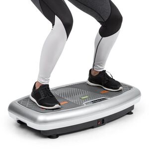 KLARFIT Vib 1000 vibrációs platform, 5 üzemmód, állítható időtartam és intenzitás, ezüst színű kép