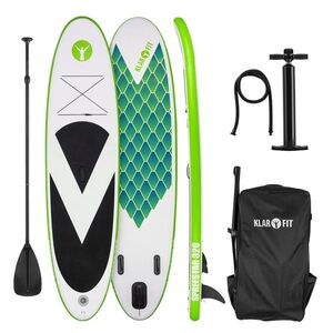 KLARFIT Spreestar 320, felfújható paddleboard, SUP deszka, 320x12x81cm, zöld kép