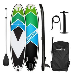 KLARFIT Spreestar 325, felfújható paddleboard, SUP deszka, 325x15x86cm, fekete-kék kép