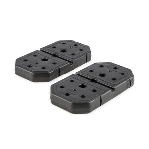 KLARFIT 2 x 7 kg, tárcsasúly, ütésálló műanyag, fekete kép