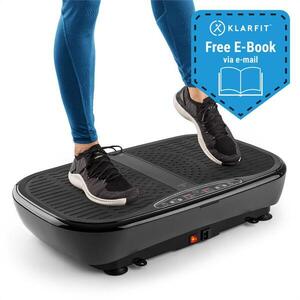 KLARFIT Vibe 3DX Pro, vibrációs tréner, 2 x 200 W, 3D üzemmód, távirányító, fekete kép