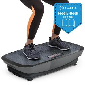 KLARFIT Vibe 3DX, vibrációs tréner, 2 x 250 W, 3 program, 3DX DualMotor, fekete kép