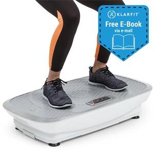 KLARFIT Vibe 3DX, vibrációs tréner, 2 x 250 W, 3 program, 3DX DualMotor, fehér kép