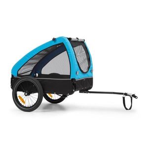 KLARFIT Husky, kutya bicikli utánfutó, kb. 250 l, 600D, Oxford, kék kép