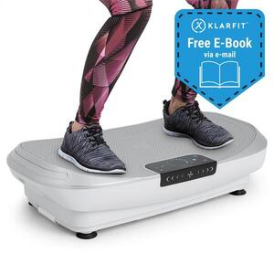 KLARFIT VIBE 4DX Pro, vibrációs tréner, 300 W, 4 üzemmód, 4DX TripleMotor, fehér kép