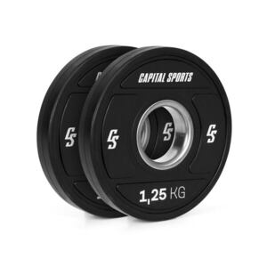 Capital Sports Elongate 2020, tárcsák, 2 x 1, 25 kg, keményített gumi, 50, 4 mm kép