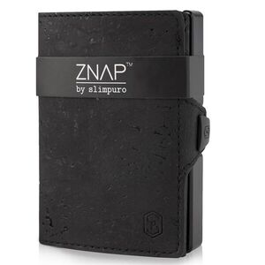 Slimpuro ZNAP, vékony pénztárca, 12 kártya, érmetartó, 8, 9 x 1, 8 x 6, 3 cm (SZ x M x M), RFID védelem kép