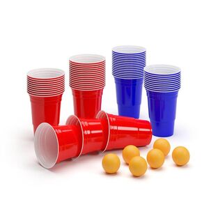 BeerCup Nadal, 16 Oz, Red & Blue Party Pack, poharak, két színben, labdákkal és szabályokkal kép