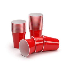 BeerCup Nadal 10 Oz, piros party poharak, amerikai egyetemi stílusban, 295 ml, újrahasznosíthatók kép