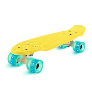Fun pro Mini Cruiser, gördeszka, trickboard, PP Board, 100kg-ig, LED kerekek, PU keménysége: 88A kép