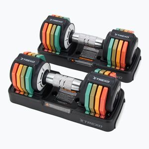 Állítható kézisúlyzó készlet XTREXO 2 x 5 kg multicolor (TXO-B4W018) kép