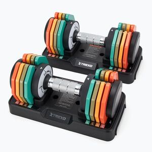 Állítható kézisúlyzó készlet XTREXO 2 x 10 kg multicolor (TXO-B4W019) kép