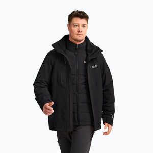 Férfi 3 az 1-ben kabát Jack Wolfskin Jasper Pro 3IN1 black (Jasper Pro 3In1 A66293_6000_A08) kép