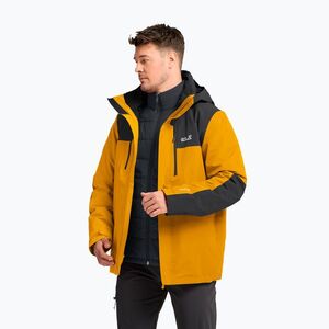 Férfi 3 az 1-ben kabát Jack Wolfskin Jasper Pro 3IN1 burly yellow jw (Jasper Pro 3In1 A66293_M0119_A06) kép