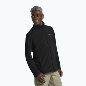 Férfi polár pulóver Jack Wolfskin Wild Rebel 200 Full Zip paw black (Wild Rebel 200 Full Zip A66527_T0626_A06) kép
