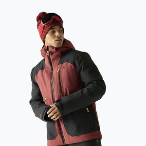 Férfi síkabát Dare2B Baseplate IV Jacket black/rustic red (Baseplate IV DMP624_ZHJ) kép