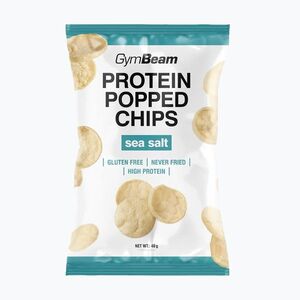 Fehérje chipszek GymBeam Protein Popped 40 g Sea Salt (Protein Popped 37996) kép