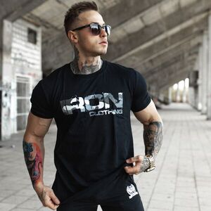 UltraSoft póló Iron Camo Style, fekete kép