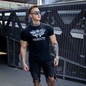 Ultrasoft póló Iron Aesthetics, army fekete kép