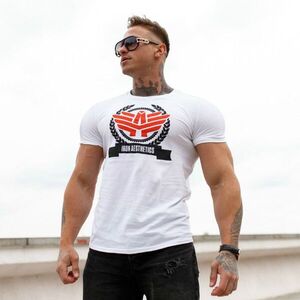 Férfi fitness póló Iron Aesthetics Triumph, fehér kép