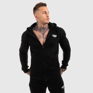 Cipzáros fitness pulóver Iron Aesthetics Round, fekete kép