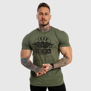 Férfi fitness póló Iron Aesthetics Force, zöld kép