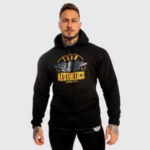 Fitness cipzár nélküli pulóver Iron Aesthetics Force, fekete kép