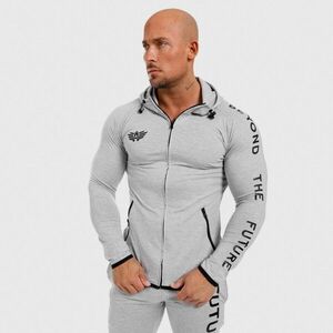 Férfi Slim Fit pulcsi Beyond the Future, szürke kép