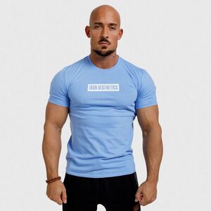 Férfi fitness póló Iron Aesthetics Boxed, kék kép