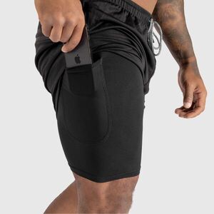 Funkcionális short Iron Aesthetics Stretch 2in1, fekete kép
