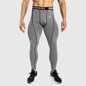 Férfi sportleggings Iron Aesthetics Dry Cool, szürke kép