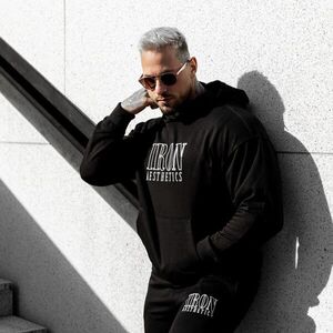 Férfi pulóver Iron Aesthetics Swaggie, fekete kép