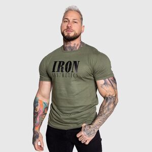 Férfi sportpóló Iron Aesthetics Urban, katonazöld kép