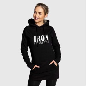 Női pulcsi Iron Aesthetics Longline, fekete kép