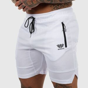 Sportos short Iron Aesthetics Lightning, fehér kép