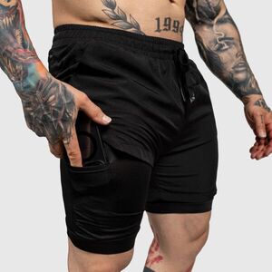 Funkcionális short Iron Aesthetics SweatPro 2in1, fekete kép