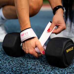 Gurtni csúszásgátlóval Iron Aesthetics Grip Straps, rózsaszín kép