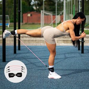 Ellenálló gumi készlet Iron Aesthetics Ankle Bands, rózsaszín kép