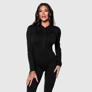 Női bordázott overál Iron Aesthetics Rib Lady, fekete kép