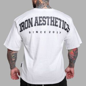 Oversize póló Iron Aesthetics College, fehér kép