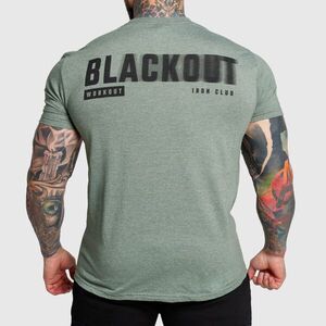 Férfi póló Iron Aesthetics Blackout, zöld kép