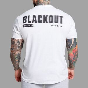 Férfi póló Iron Aesthetics Blackout, fehér kép